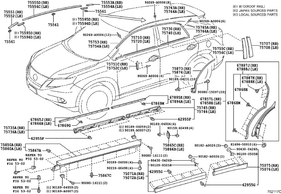 Lexus Parts Diagram